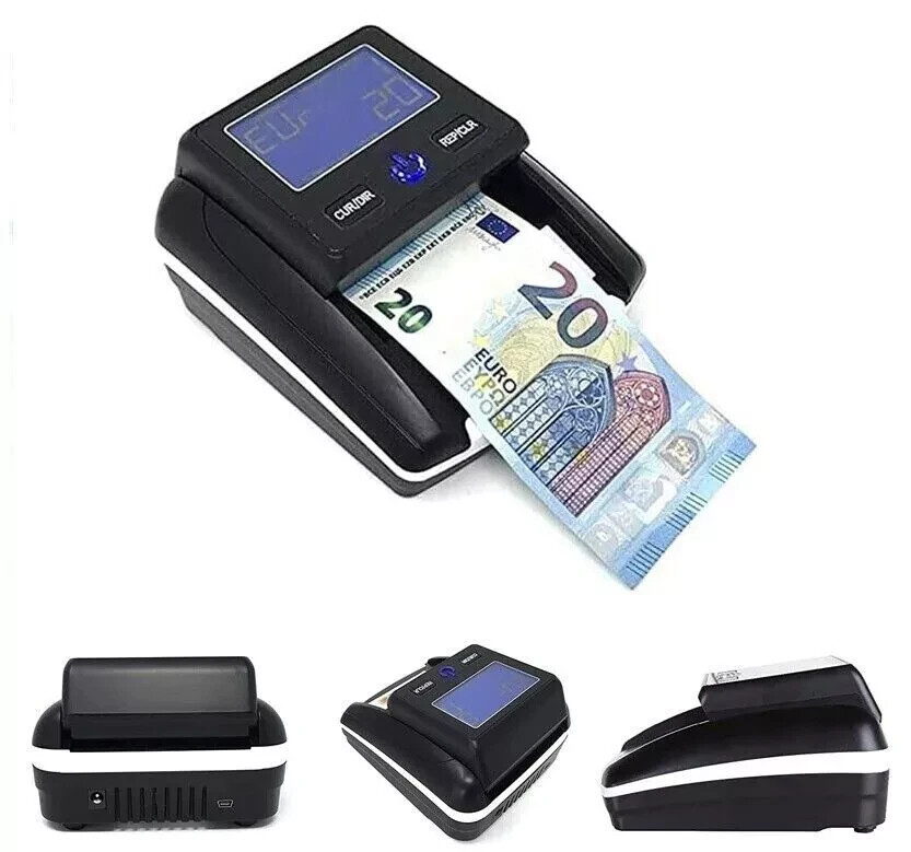 Contatore Soldi Uv Mg Ir Macchina Contasoldi Con Rilevatore Di Falso | Display LCD, UV/MG/IR Per Negozi, Banche E Supermercati Rilevatore Falsi - Foto 13