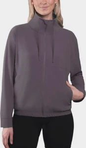 Kirkland Signature Ladies’ Active Full Zip, Brown, L - Picture 1 of 4