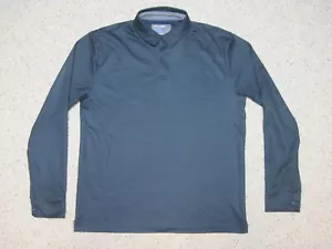 Twillory Herren Large Athleisure Langarm Polo Stretch Shirt blau mit blauen Punkten - Bild 1 von 12