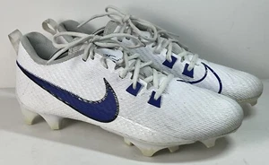 Nike Men's Vapor Edge Speed 360 2 Football Cleats White Royal Blue Duke # 39 - Picture 1 of 8