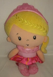 Fisher Price Plush Princess Doll Chime Rattle Pink Stuffed Toy 11" - Picture 1 of 8