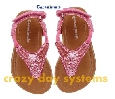 Sandalia Garanimals Rosa Brillo Infantil Niño Niñas Talla 5 Correa Ajustable NUEVA Foto 1 de 4
