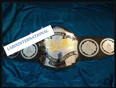 Universal Heavyweight Championship Leather Belt 4MM ZINC Plates Cover