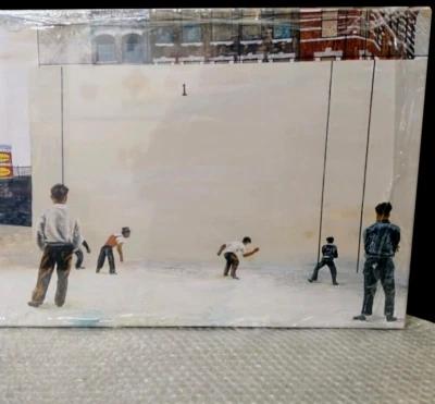 BEN SHAHN THE HANDBALL EXPRESSIONISM ART GICLEE PRINT FINE CANVAS - Image 1 of 3