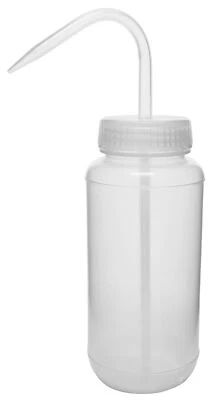 500mL Wash Bottle - Wide Mouth - Non-Vented Cap - Unlabeled - LDPE - Eisco Labs