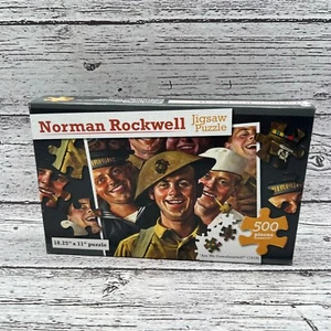 Norman Rockwell Puzzle 500 Teile Sind wir niedergeschlagen 18,25 x 11 Zoll - Bild 1 von 6
