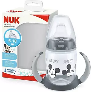 Disney Learner Bottle Mickey Mouse With Handles First Choice 150ml 6-18m - Nuk - Picture 1 of 1