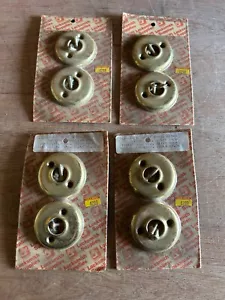Ilco Doorknob Rosette Escutcheon Lot NOS 4 pks Vintage Factory Sealed - Zdjęcie 1 z 24