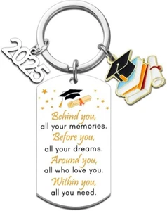 Graduation Gifts for Her Him Class of 2025 Keychain 2025 Graduation Gifts Cool G - Picture 1 of 6