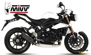EXHAUST MUFFLER SILENCER MIVV SUONO BLACK TRIUMPH SPEED TRIPLE 1050 11 > 15 - Picture 1 of 1