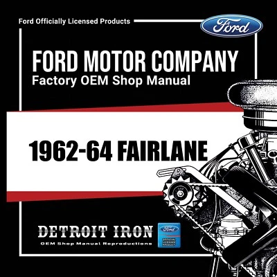 Manuales de tienda Fairlane 1962-1964, literatura de ventas y libros de piezas en CD Foto 1 de 3