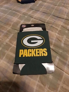 GREEN BAY PACKERS KOOZIE CAN COOLER FLAT - Picture 1 of 2