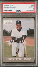 1991 Ultra #85 Frank Thomas HOF WhiteSox PSA 8 NM-MT - Fresh grade / Fresh slab