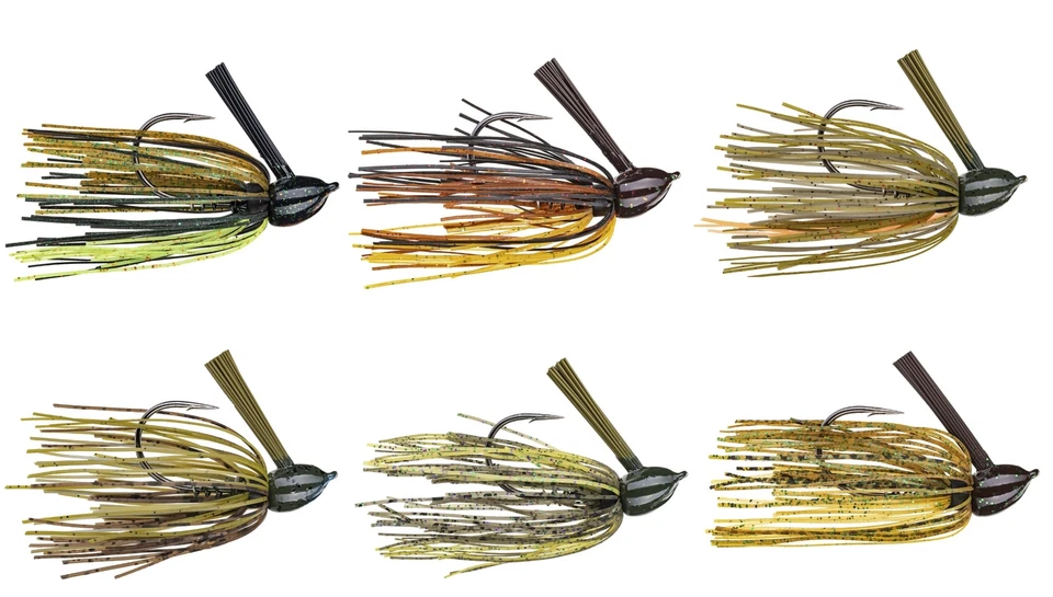 Strike King HAFFJ Hack Attack Fluoro Flipping Jig Pick 3/8 1/2 3/4 颜色 数量全新带包装 — 第 1/1 张图片