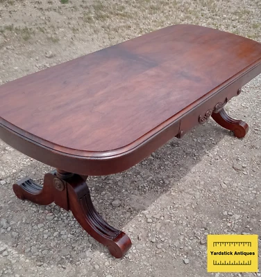 Mahogany and Rosewood Bookmatch Veneer Top Coffee Table (CT111) - Image 1 of 4