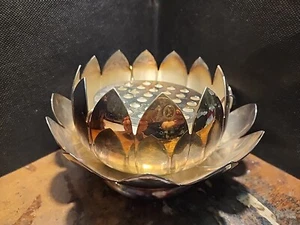 Plato de loto chapado en plata vintage REED & BARTON 3002 - Tres piezas flor rana - Imagen 1 de 8