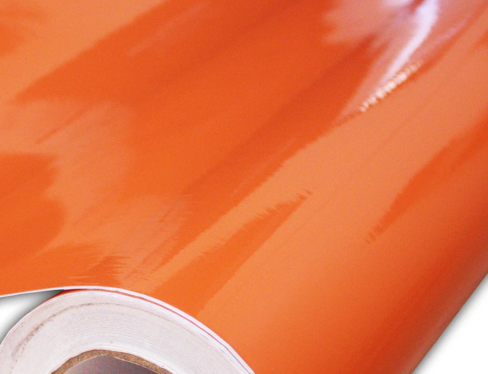 15 colores a elegir - Hoja de calcomanías adhesivas de película de envoltura automática de vinilo brillante brillante para automóvil Foto 1 de 1