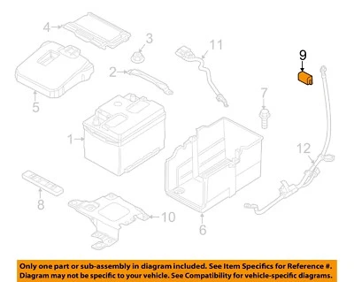 FORD OEM 12-19 Escape, enfoque eléctrico batería-batería bandeja espaciador CV6Z10A652A Foto 1 de 2