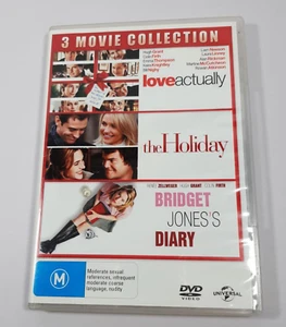Love Actually + The Holiday + Bridget Jones's Diary PAL Movie DVD R4 VGC - Picture 1 of 5