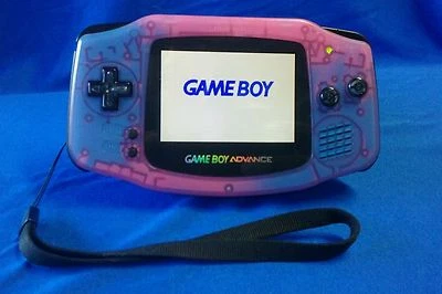 Backlit Nintendo GBA Game boy Advance Backlight GBA IPSv2 Mod Cotton Candy - Image 1 of 4