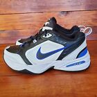 Nike Air Monarch IV Sneakers Mens 9 White Blue Black Casual Shoes 415445-002