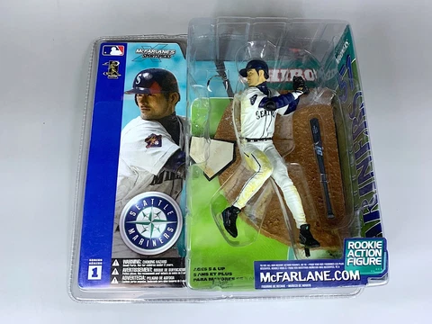 2002 McFarlane's Sportspicks Ichiro Suzuki Rookie Action Figure (Series 1) *B* Cover