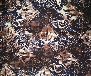 Gorgeous Premium Batik Quilt Fabric - Brown, Blue, Black, White 39" x 39” - Picture 1 of 4