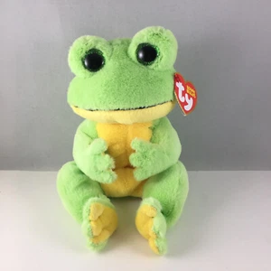 Ty Beanie Baby Bäuche - SNAPPER der grüne Frosch (6 Zoll) Stofftier Plüschtier Neu mit Etikett - Bild 1 von 6