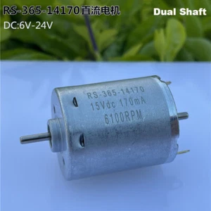RS-365SH-14170 DC 12V 18V 24V 10600RPM Mini 28mm Electric Motor Dual 2.3mm Shaft - Picture 1 of 12