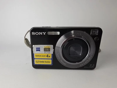 Sony Cybershot DSC-W120 7.2MP CCD Vintage Digital Camera - 100% Working-Black - Image 1 of 4