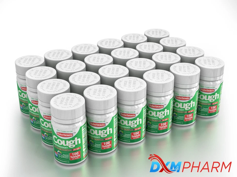 24 PACK RoboTablets Cough Suppressant, Dextromethorphan 30Mg, 100 Tablets - Image 1 of 1