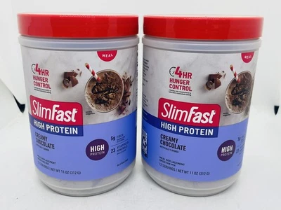 2x Alto contenido en proteínas, mezcla de batidos de reemplazo de comidas, chocolate cremoso, 11 oz (312 g) Foto 1 de 4