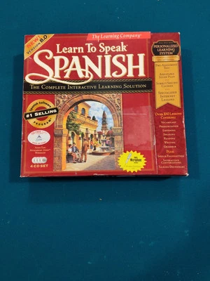 The Learning Company "Learn to Speak Spanish" Version 8.0 w Microphone Headset - Image 1 of 4