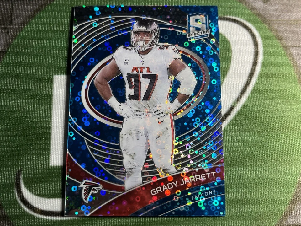 2021 Panini Spectra - Grady Jarrett Blue Disco /60 Atlanta Falcons - Image 1 of 3