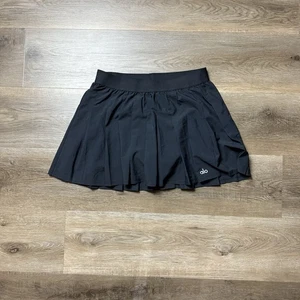 Alo Yoga Varsity Tennis Skirt Black Small - Picture 1 of 8