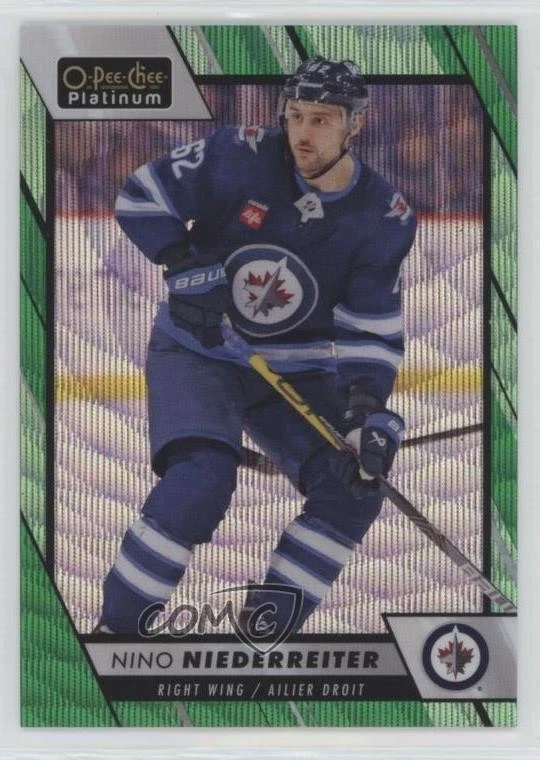 2023-24 O-Pee-Chee Platinum Emerald Surge /10 Nino Niederreiter #74 - Image 1 of 2