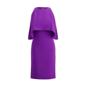 Ralph Lauren Collection Ashley Cutout-Shoulder Dress in Orchid Purple size 6 - Picture 1 of 15