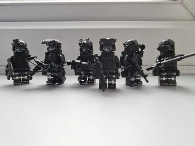 21ST CENTURY TOYS 6x Custom Military Ghost Soldier Minifigures