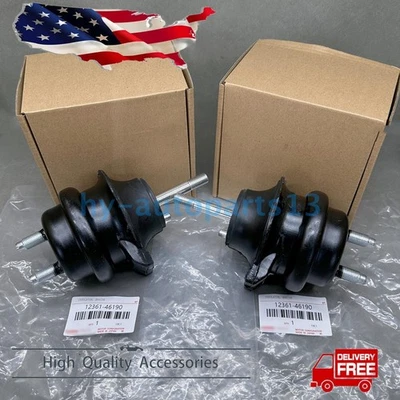 2pcs FRONT ENGINE MOUNT INSULATOR SET 12361-46190 FOR LEXUS 98-05 GS300 IS300 - Imagem 1 de 4