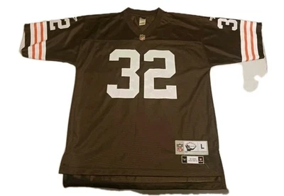 Camiseta de fútbol americano Jim Brown Cleveland Browns Reebok Throwback para hombre talla L  Foto 1 de 4