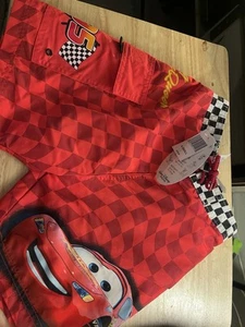Disney Cars Boys Swim Trunks Lightning McQueen Swim Shorts Pixar Size XS 4/5 NWT - Picture 1 of 5