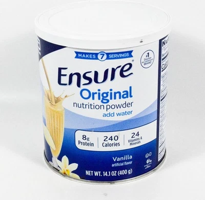 1 Ensure Original VANILLA Nutrition Powder 14.1oz 8g Protein 02/01/2026 Kosher - Image 1 of 3