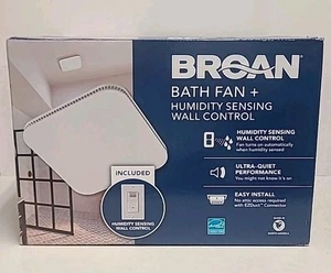 Broan Cleancover Badlüftungsventilator mit Feuchtigkeitssensor-Steuerschalter CST80KW - Bild 1 von 4