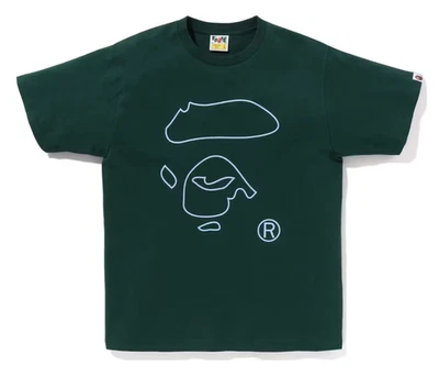 Camiseta A Bathing Ape BAPE Line Ape Face VERDE Talla XL NUEVA CON ETIQUETAS en BOLSA SS23 Foto 1 de 4