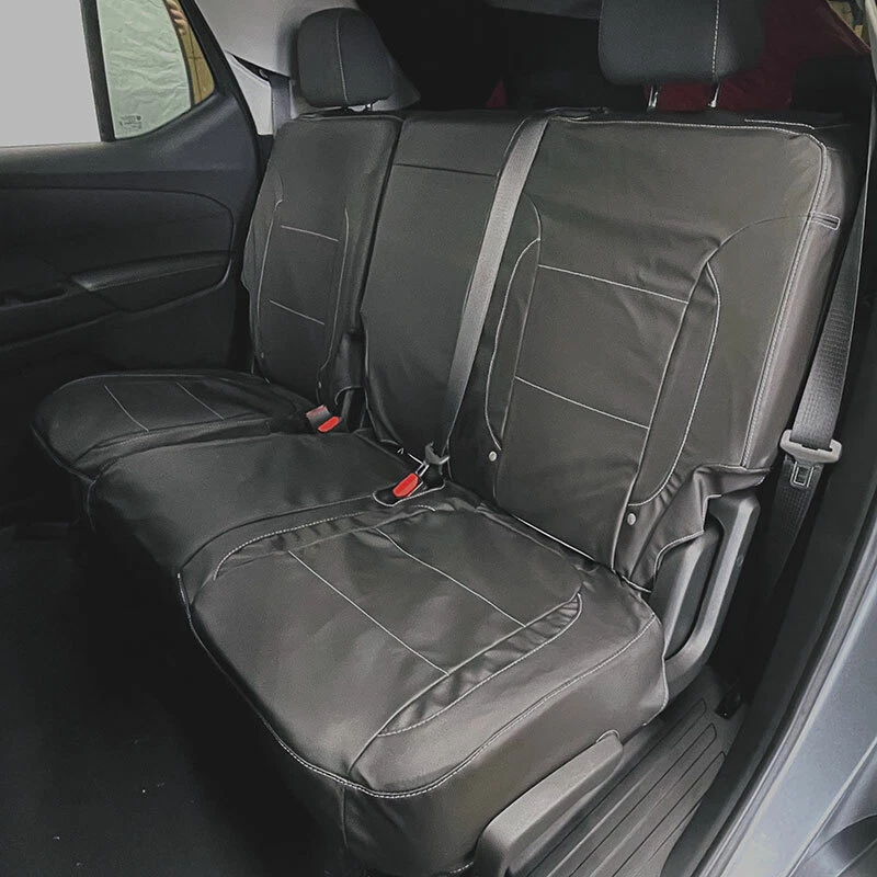 2020-2022 Chevrolet Traverse Second Row Seat Covers 84461951 Black w/ Bench OEM - Image 1 of 1