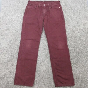 Levis Pants Mens 36x34 Red 541 Athletic Taper 5 Pocket Chino Pant Zip Fly Faded - Picture 1 of 10