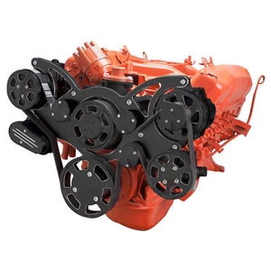 Black Diamond Serpentine System for Big Block Mopar - AC, Power Steering & Alt - Picture 1 of 3
