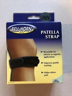 Bell-Horn универсальный колена коленной чашечки ремень черный один размер новый - Изображение 1 из 4