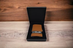 I-CLIP Kartenetui Leder Braun 12 Fächer Modern - Bild 1 von 5