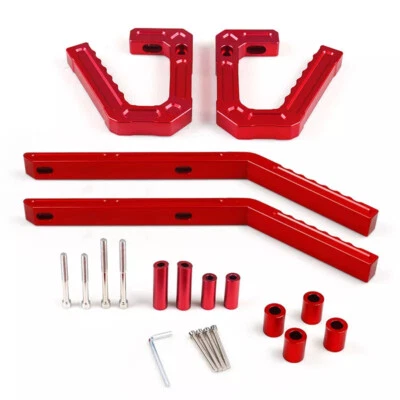 Red Aluminum Front + Rear Grab Handles Grip Bar for Jeep Wrangler JK 2007-2018 Foto 1 de 4